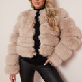 Super Soft Faux Fur Jacket - Salma - Storm Desire