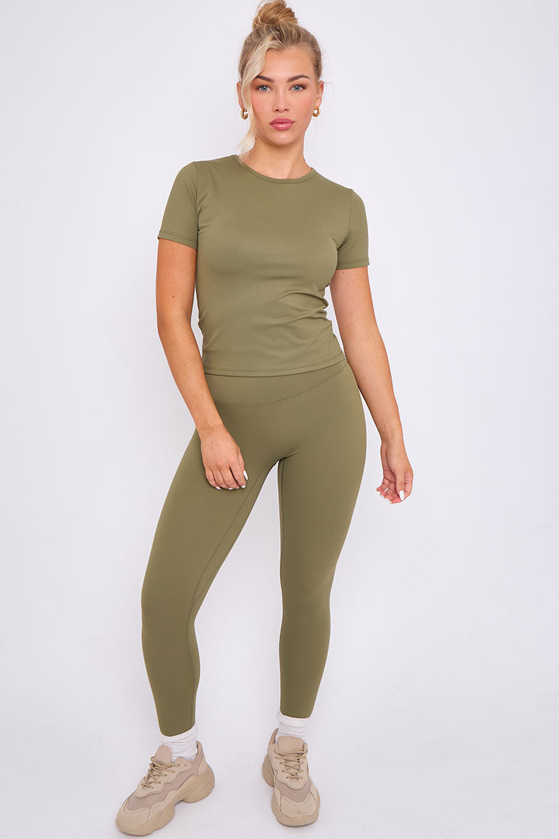 Athleisure T-shirt And Leggings Set - Oakley - Storm Desire