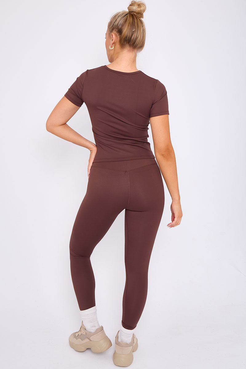 Athleisure T-shirt And Leggings Set - Oakley - Storm Desire