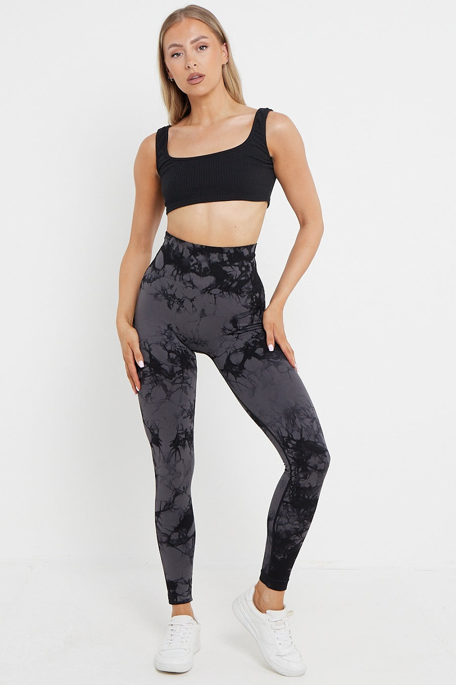 Tie Dye Print Bum Sculpt Leggings - Cecilia - Storm Desire