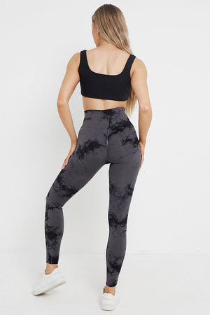 Tie Dye Print Bum Sculpt Leggings - Cecilia - Storm Desire