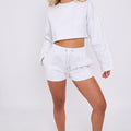 Triple Seam Shorts & Crop Top Set - Zoe - Storm Desire