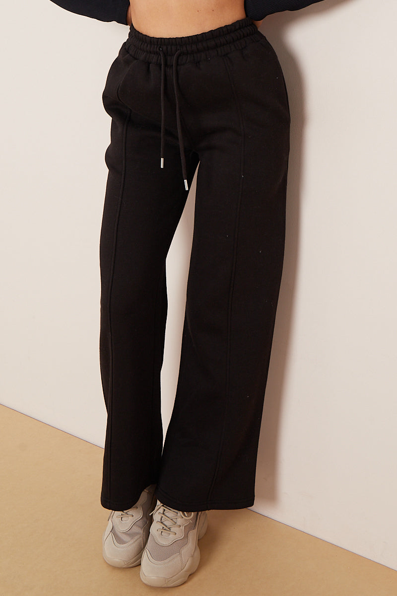 Wide Leg Fleece Trousers - Robin - Storm Desire