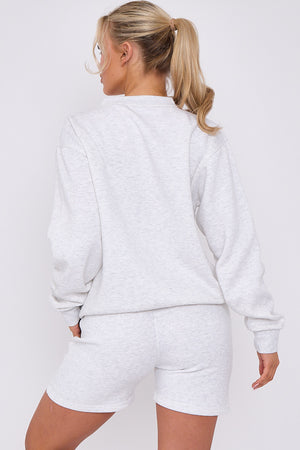 Los Angeles Sweatshirt & Shorts Set - Maci - Storm Desire