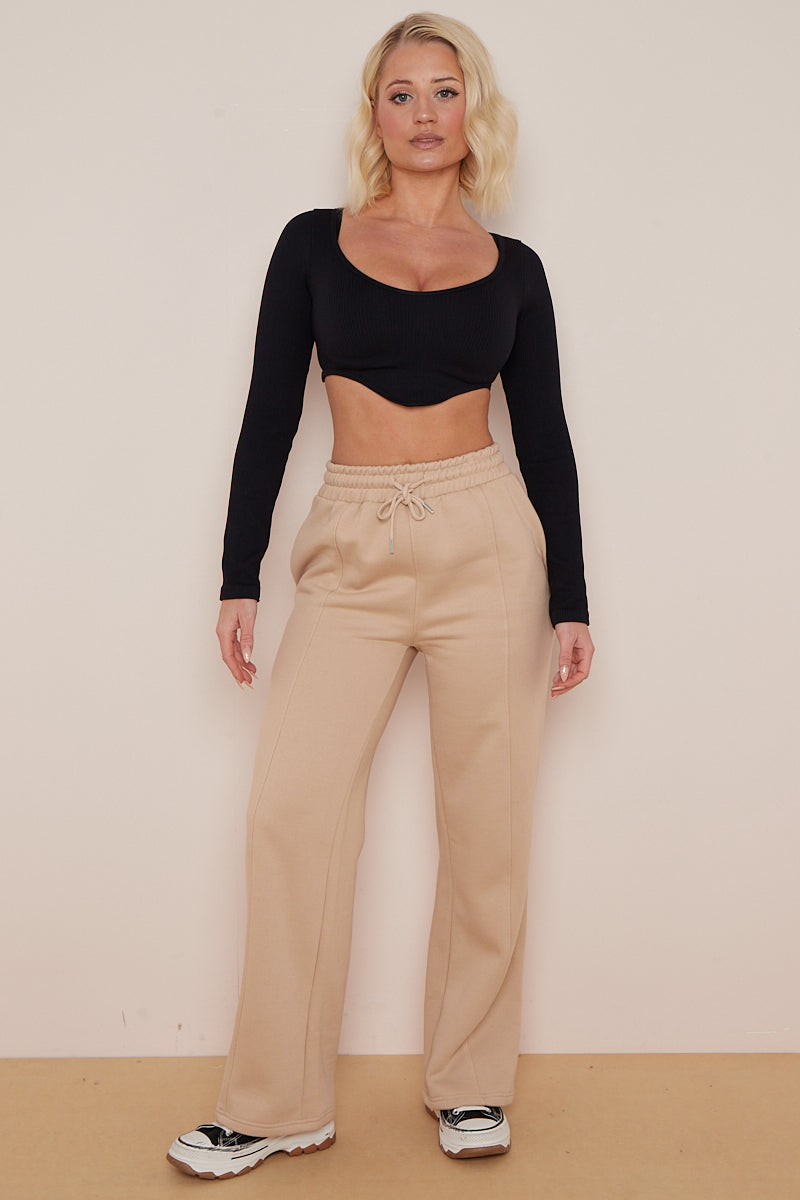Wide Leg Fleece Trousers Robin