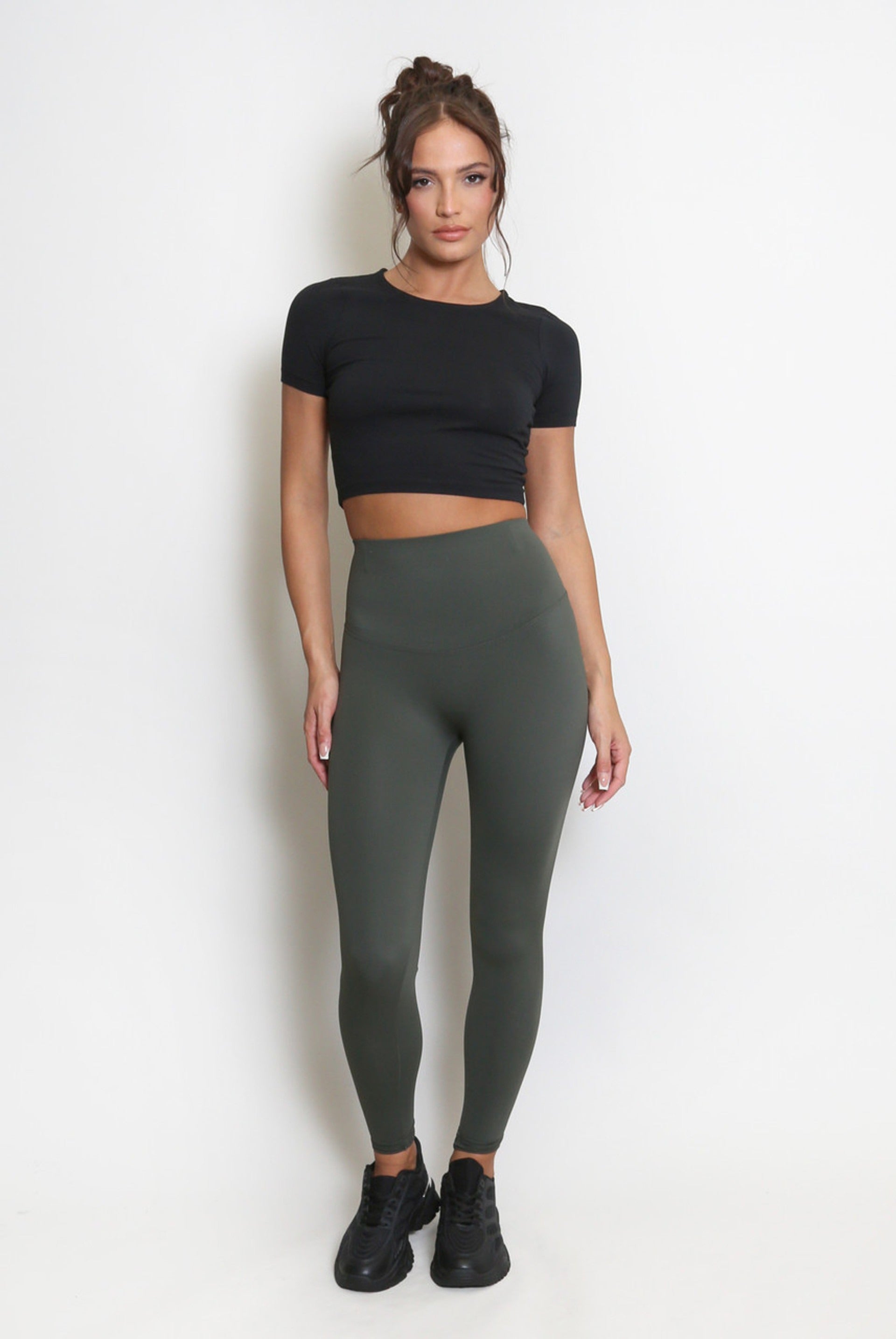 High Waisted Sports Energy Leggings - Lexi - Storm Desire