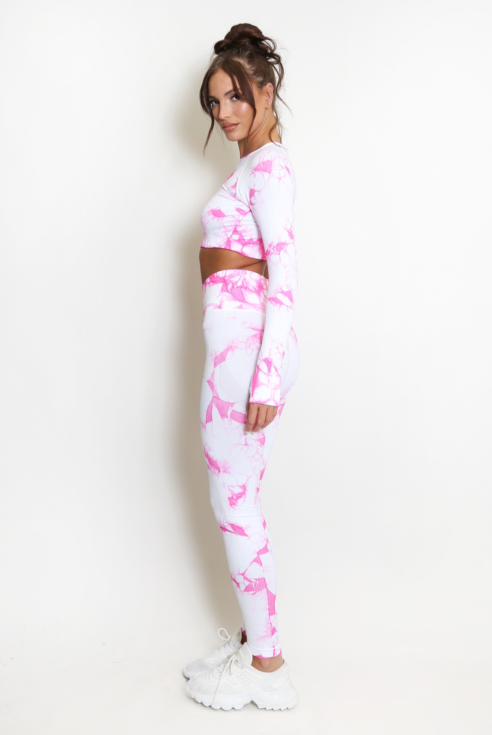 Tie Dye Print Tops And Leggings Set - Lyla - Storm Desire