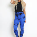 Tie Dye Print Bum Sculpt Leggings - Cecilia - Storm Desire