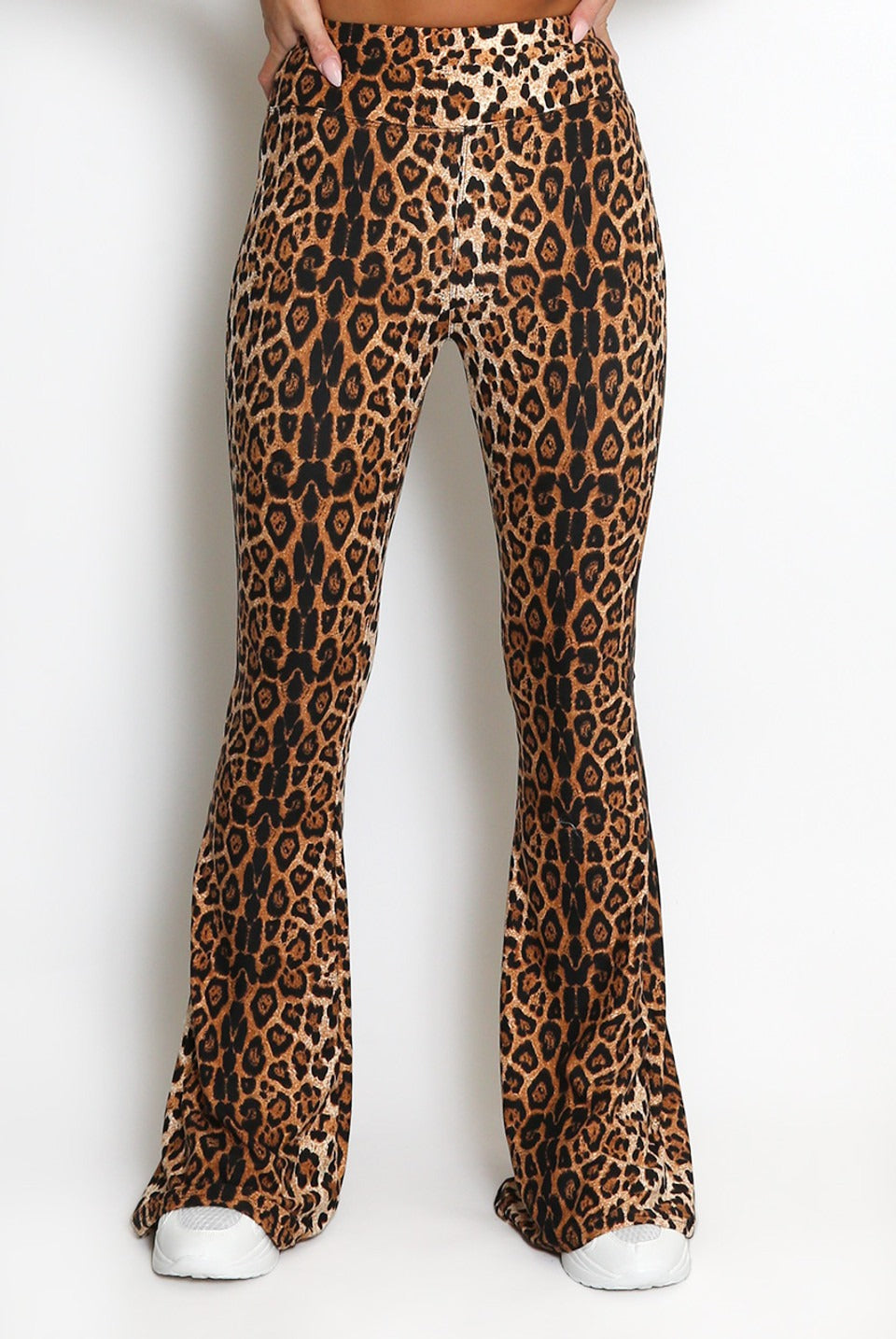 Leopard Bell Bottom Pants - Aleena