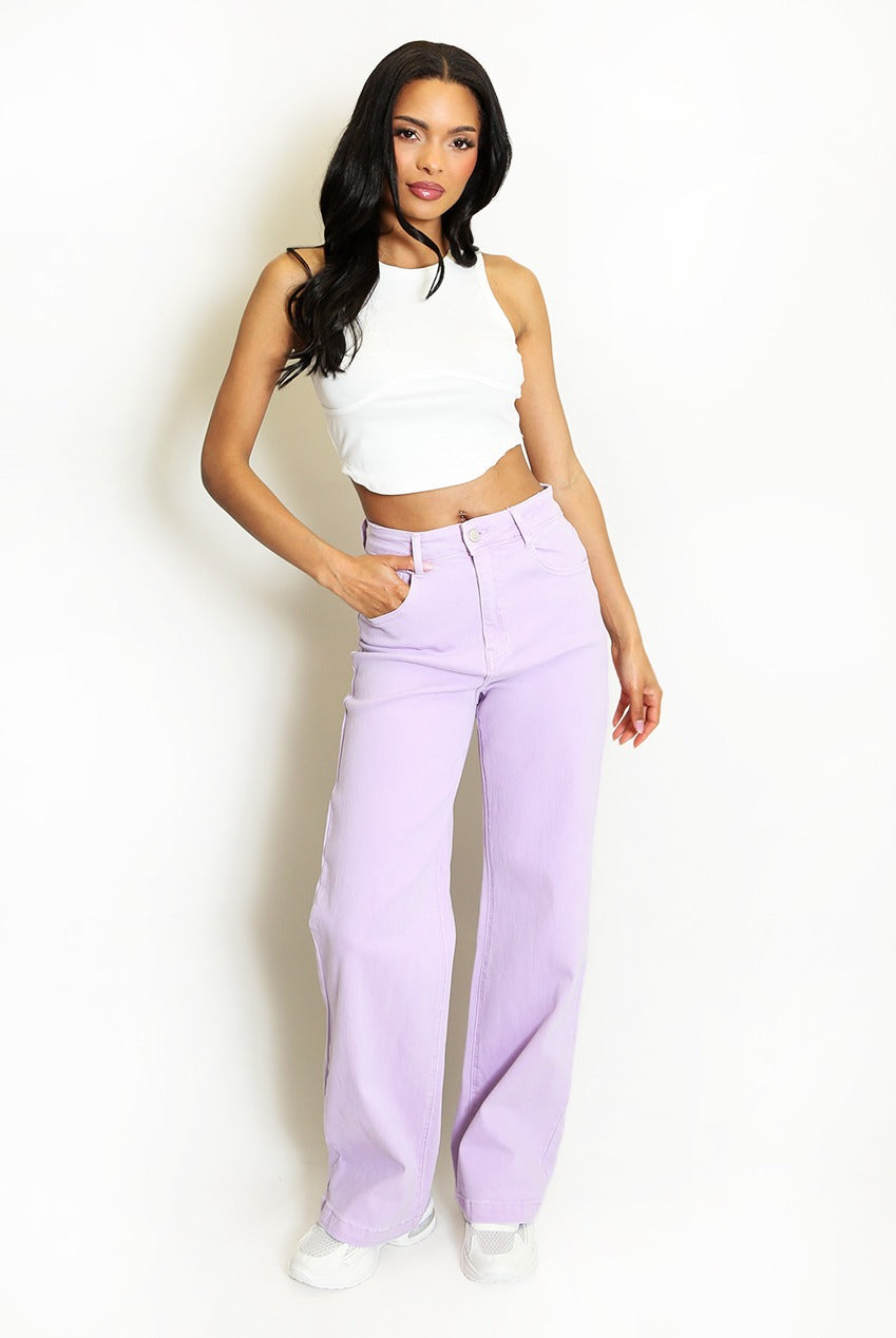 Denim Straight Leg Stretch Jeans Arabella
