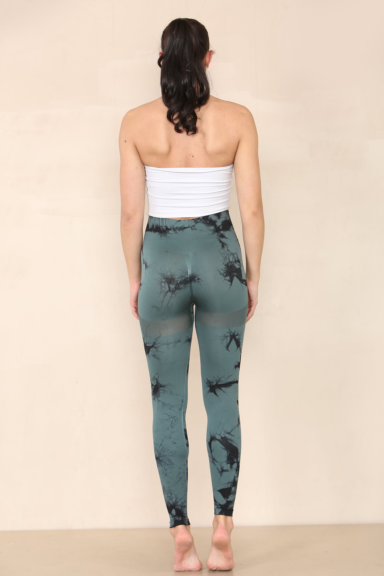 Tie Dye Print Bum Sculpt Leggings - Cecilia - Storm Desire