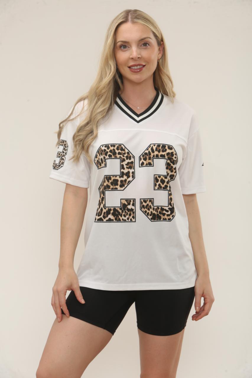 Animal Print 23 American Football  Top - Charleigh
