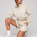 Piping Shell Jacket & Shorts Co-ord Set - Alice