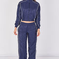 Piping Shell Jacket & Wide Leg Co-ord Set - Adalynn