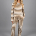 Beige Multi Stripe Top & Trouser Co-ord - Ximena
