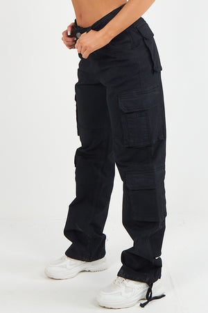 Cargo Combat Baggy Jeans - Kennedi - Storm Desire