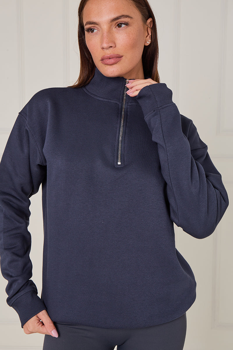 Half Zip Casual Sweatshirt - Liberty