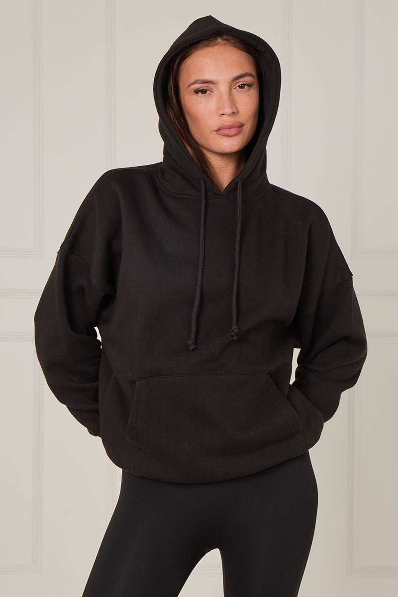 Oversized Plain Fleeced Hoodie - Kaya