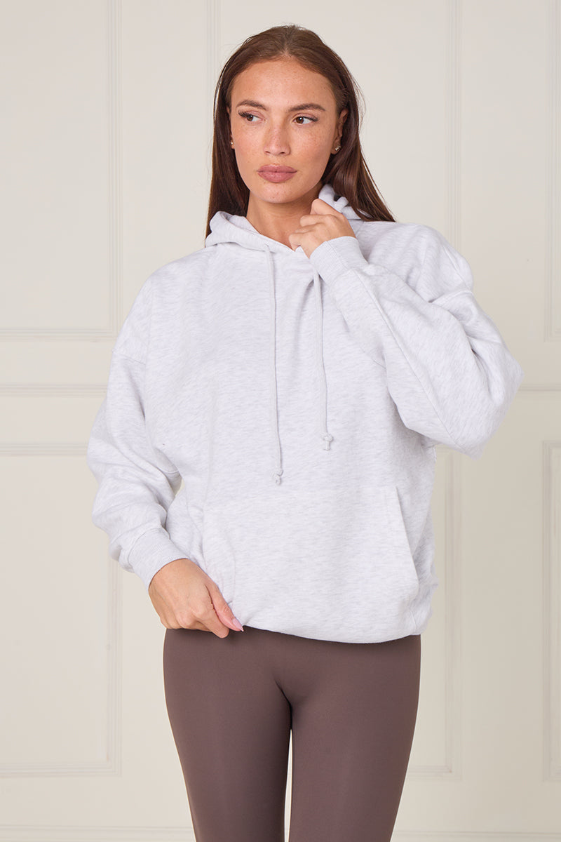 Oversized Plain Fleeced Hoodie - Kaya