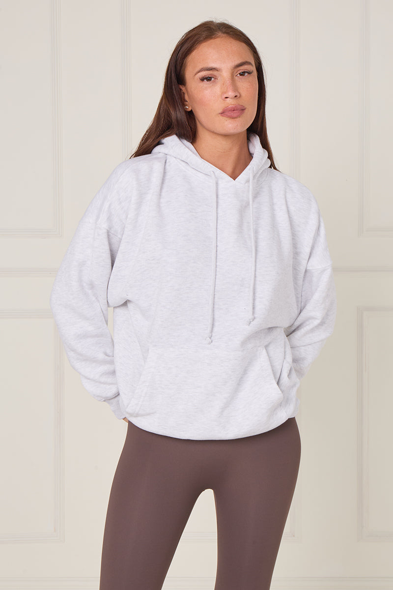 Oversized Plain Fleeced Hoodie - Kaya
