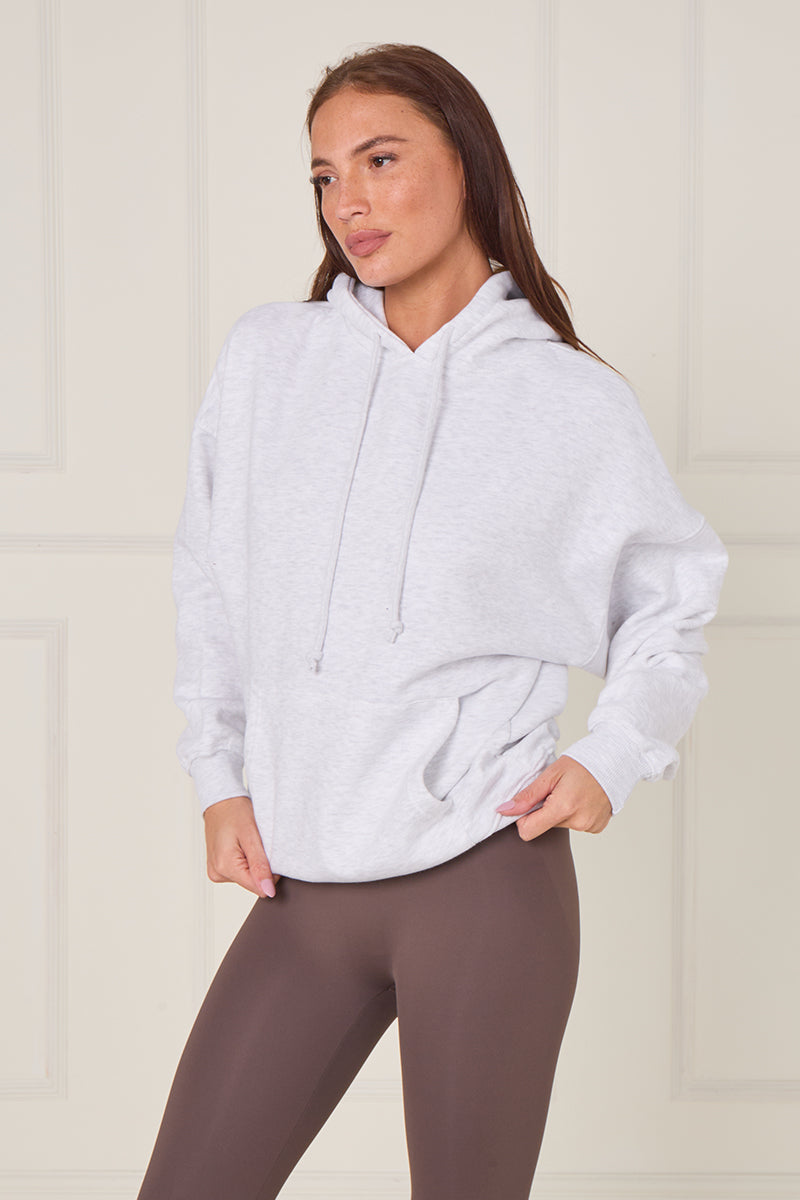 Oversized Plain Fleeced Hoodie - Kaya