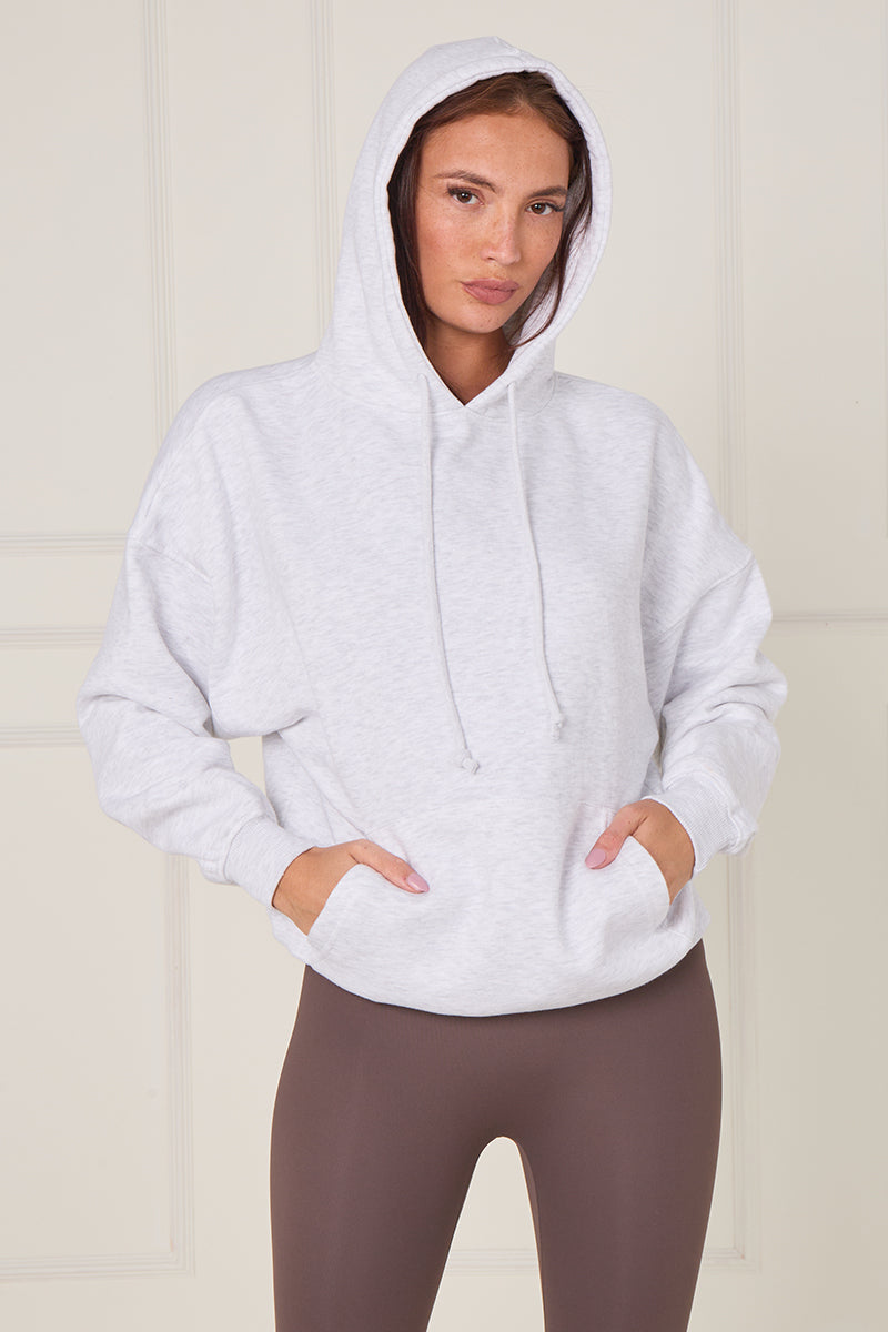 Oversized Plain Fleeced Hoodie - Kaya