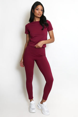 Athleisure T-shirt And Leggings Set - Oakley - Storm Desire