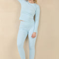 Long Sleeve Ath Leisure Top - Briella - Storm Desire