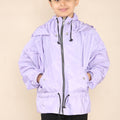 Kids Lilac High Neck Hooded Festival Jacket - Parker - Storm Desire