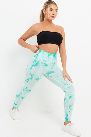Tie Dye Print Bum Sculpt Leggings - Cecilia - Storm Desire