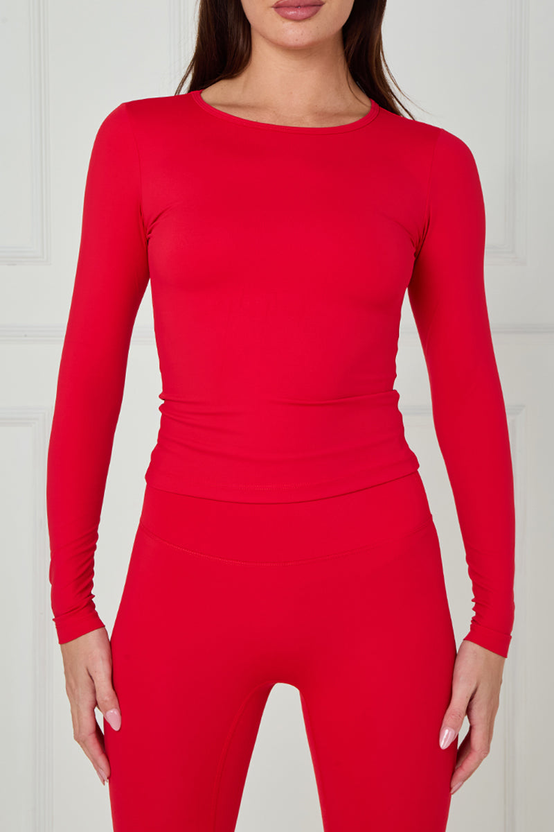Long Sleeve Ath Leisure Top - Briella