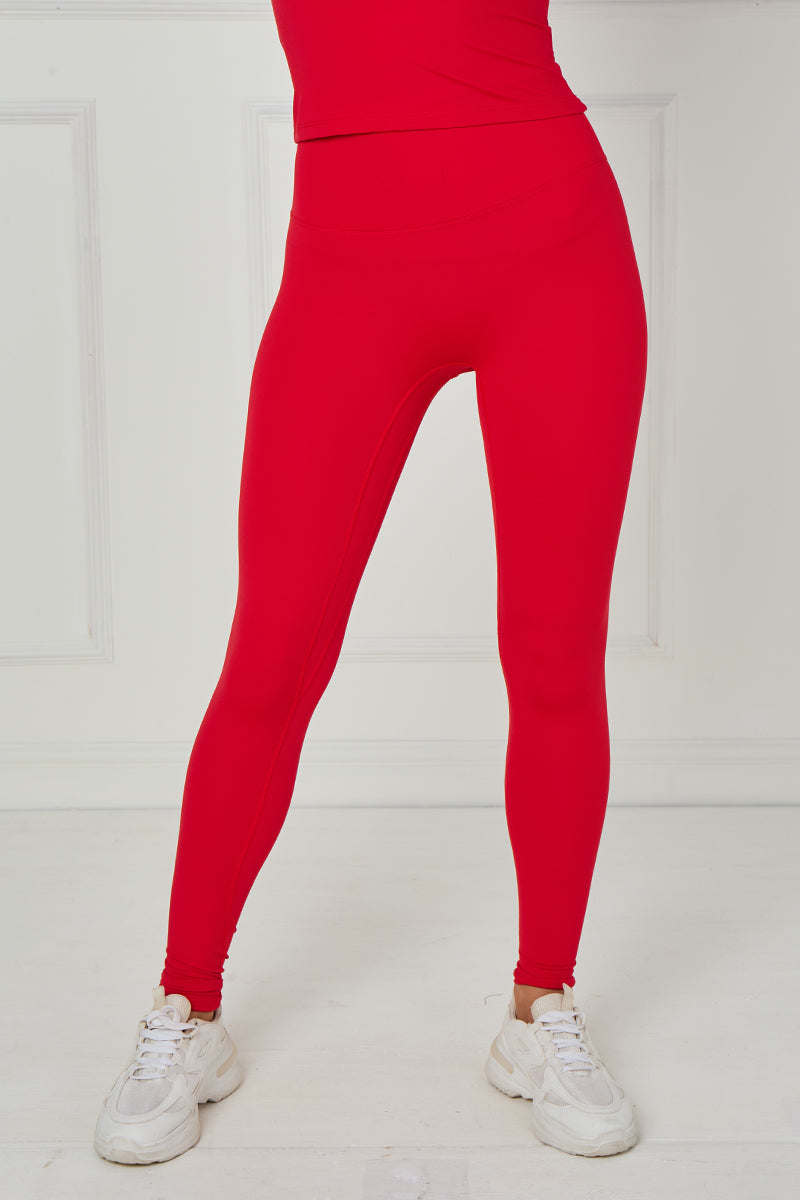 Full Sleeve Athleisure T-shirt And Leggings Set - Lauren