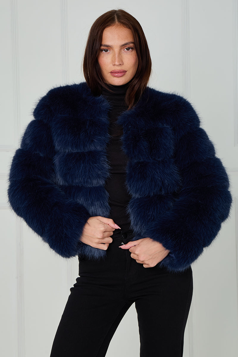 New Colours Super Soft Faux Fur Jacket - Salma