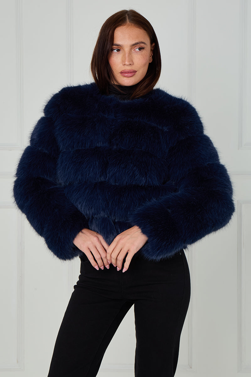 New Colours Super Soft Faux Fur Jacket - Salma