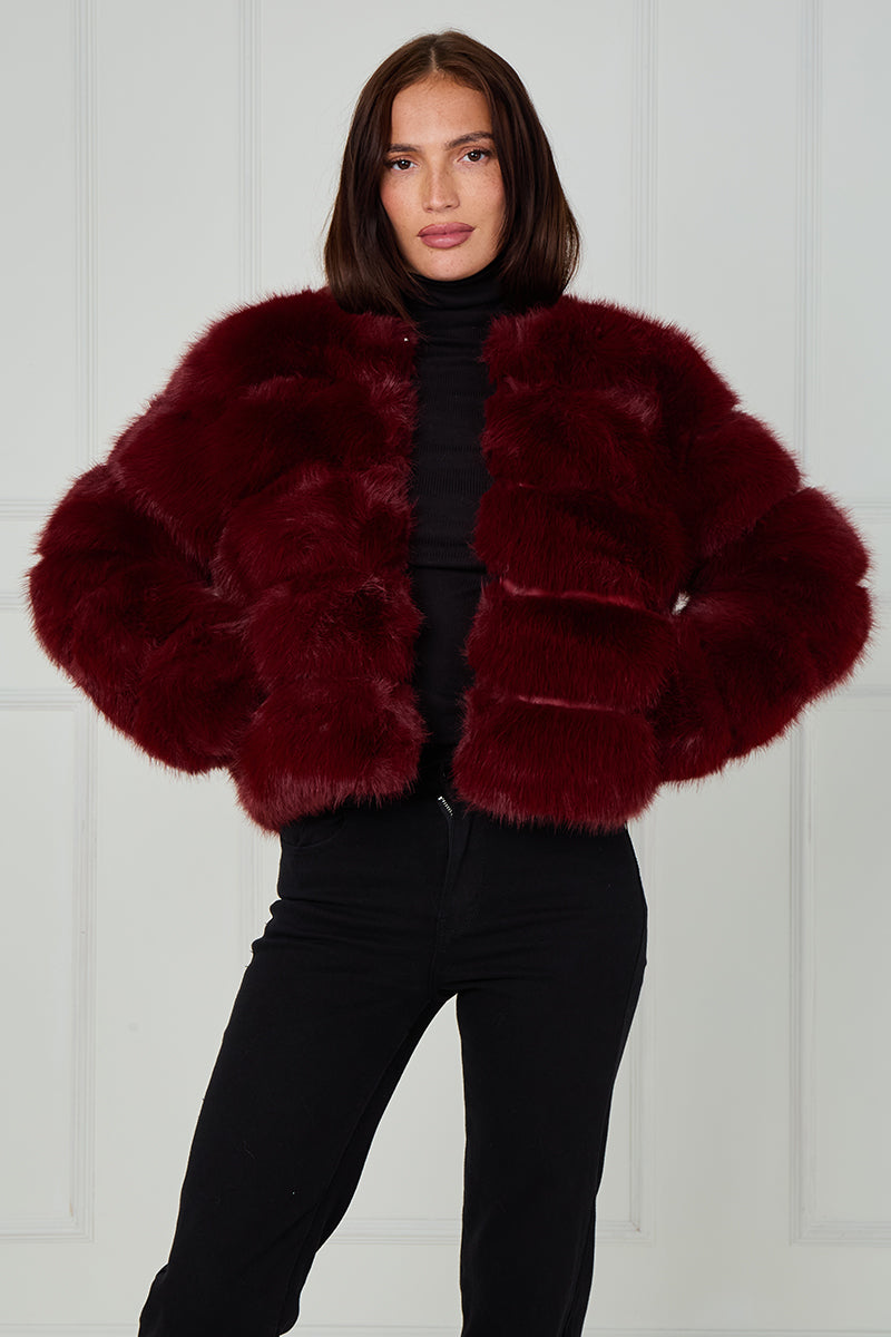 New Colours Super Soft Faux Fur Jacket - Salma