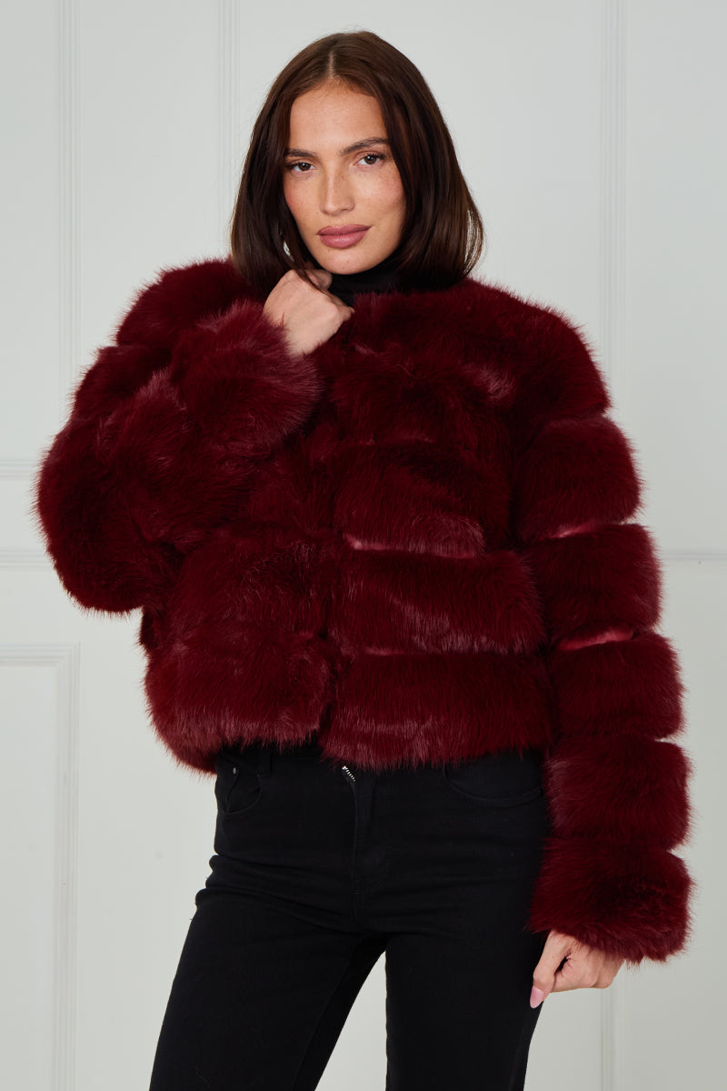 New Colours Super Soft Faux Fur Jacket - Salma