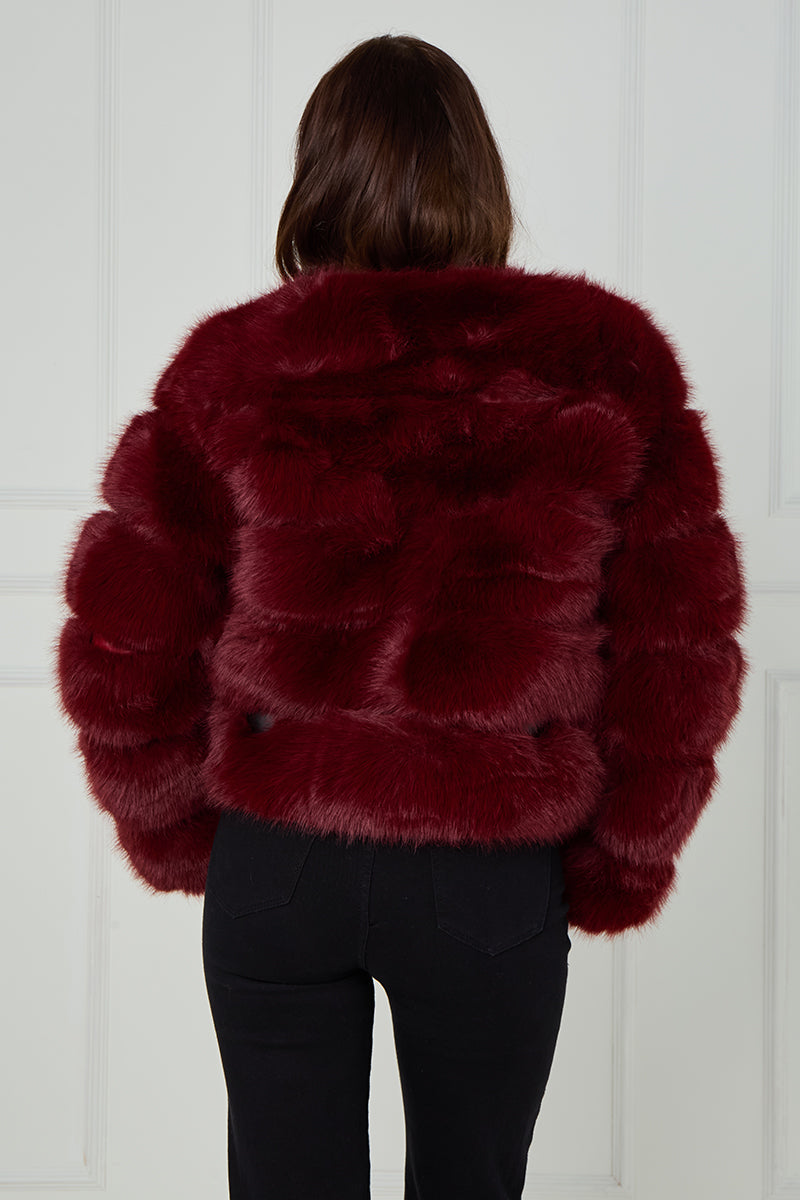 New Colours Super Soft Faux Fur Jacket - Salma