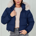 Faux Fur Hood Puffer Jacket - Ensley