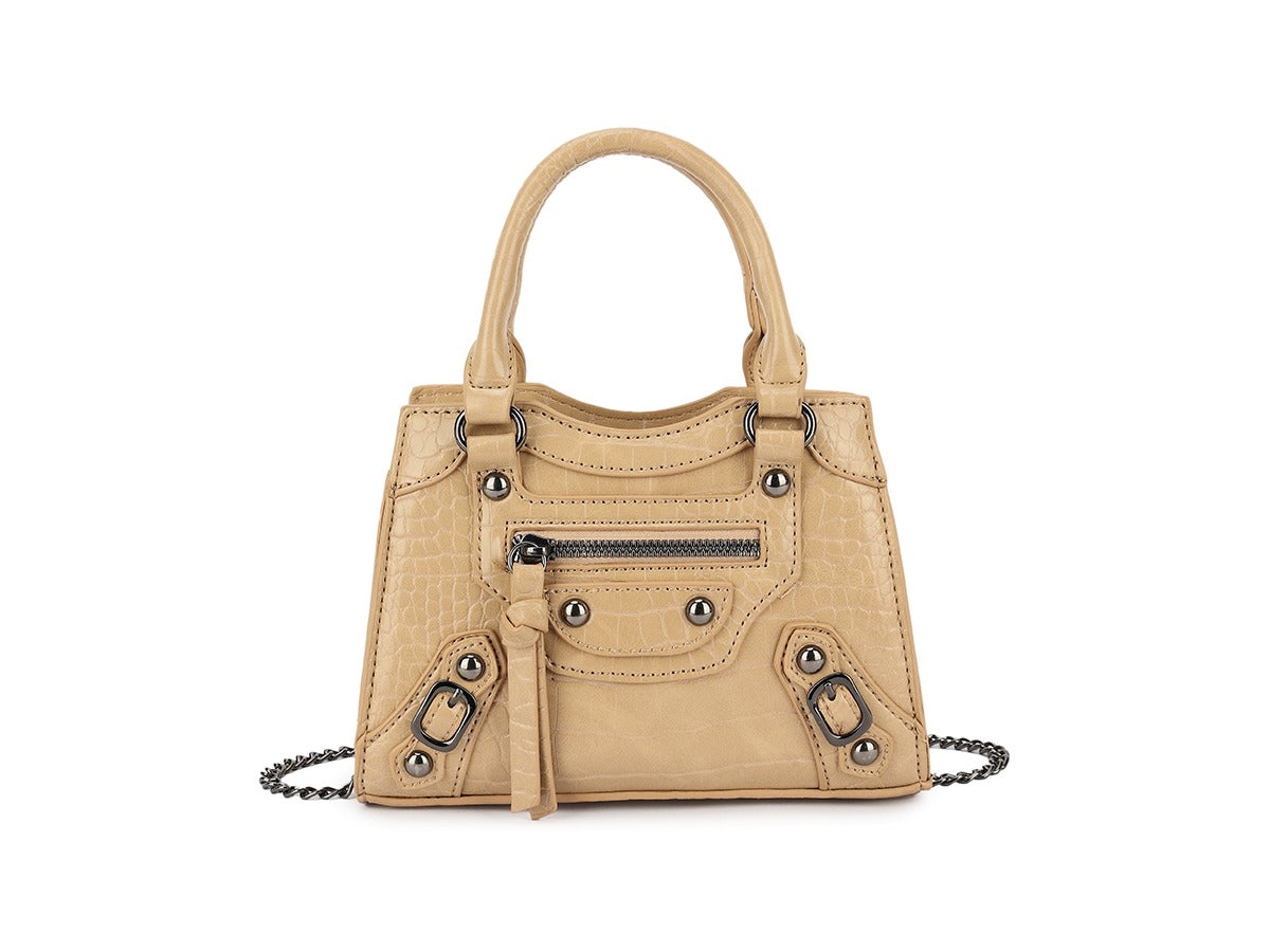 Reptile Top Handle Mini Tote Bag - Angelina - Storm Desire