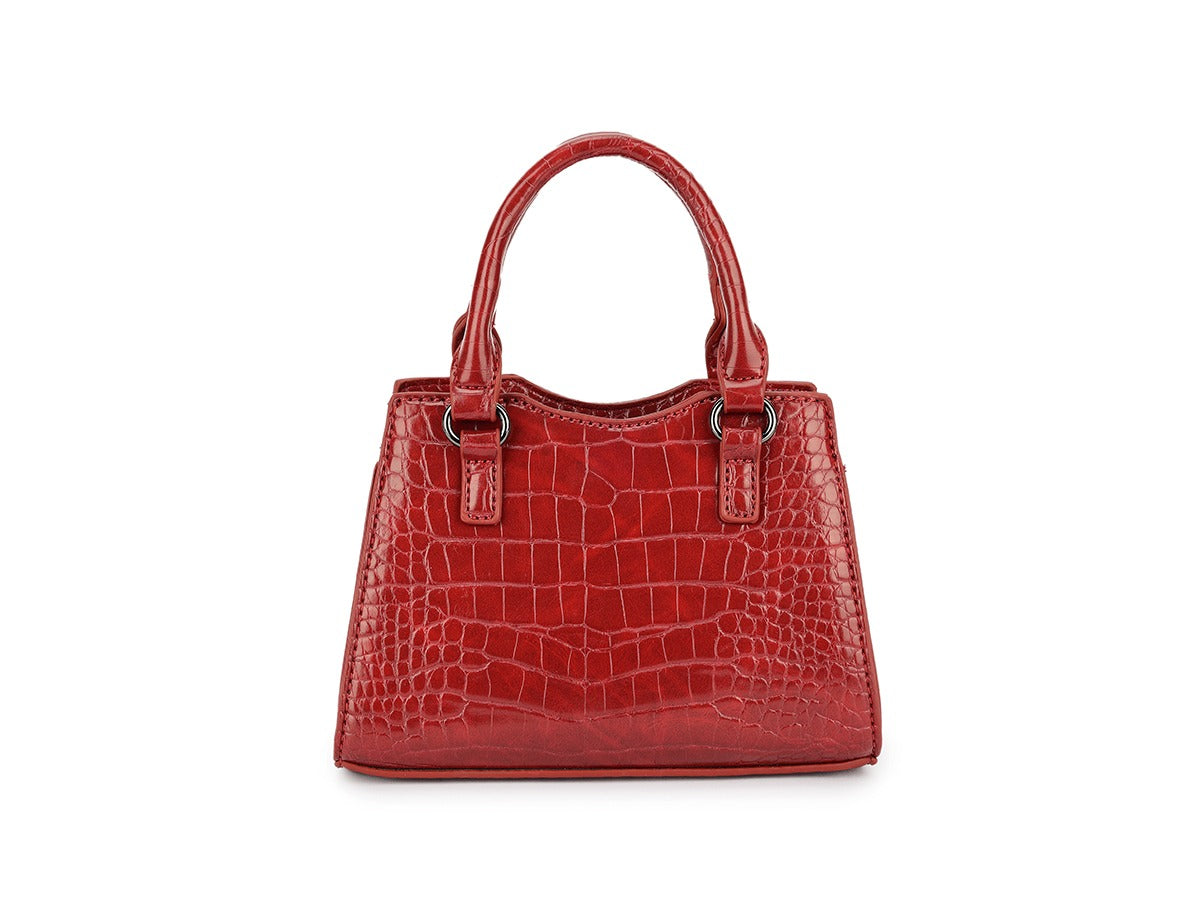 Reptile Top Handle Mini Tote Bag - Angelina - Storm Desire