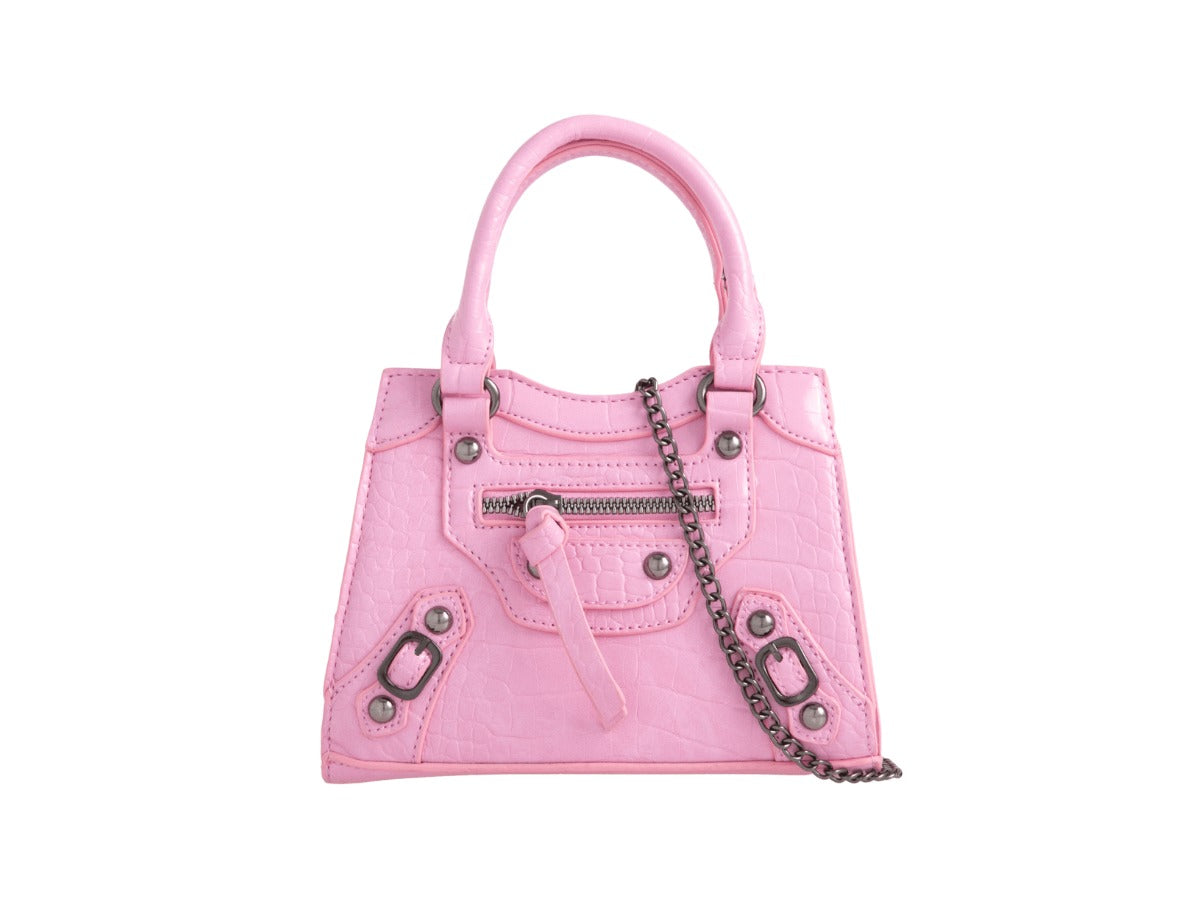 Reptile Top Handle Mini Tote Bag - Angelina - Storm Desire