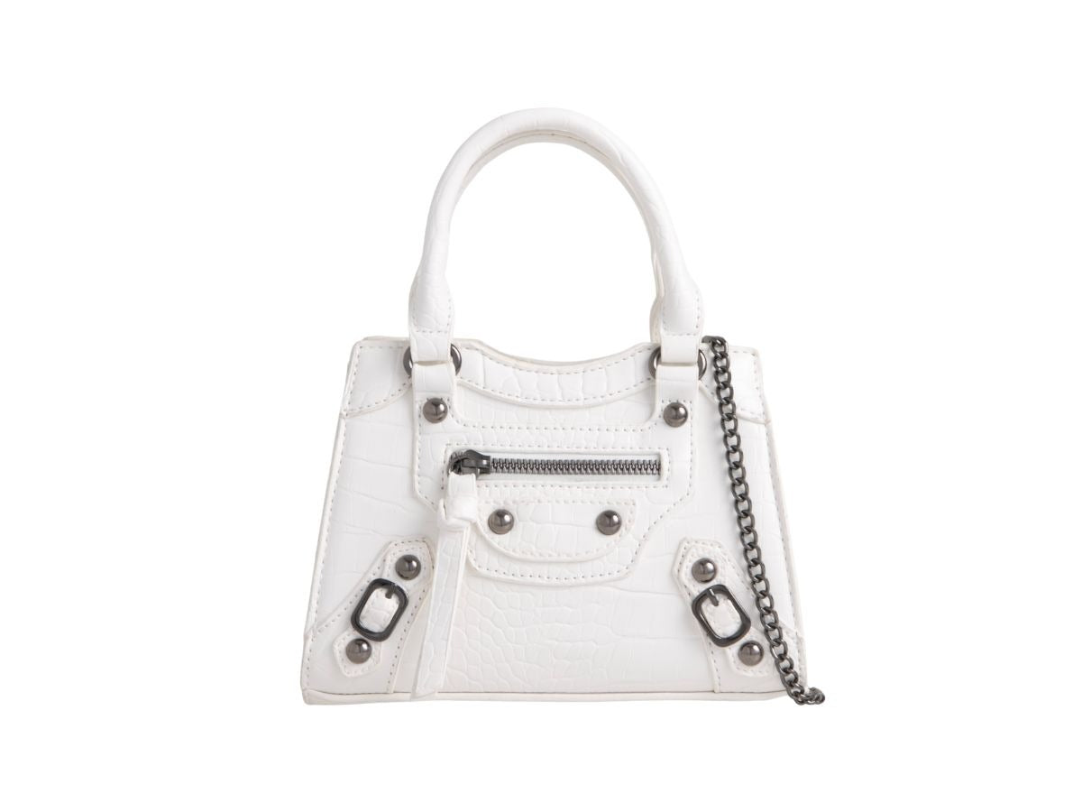 Reptile Top Handle Mini Tote Bag - Angelina - Storm Desire