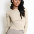 Long Sleeve Ath Leisure Top - Briella - Storm Desire