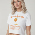 Orange Spritz Printed Crop Top - Diana