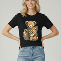 Teddy Bear Graphic Printed T-Shirt - Avery