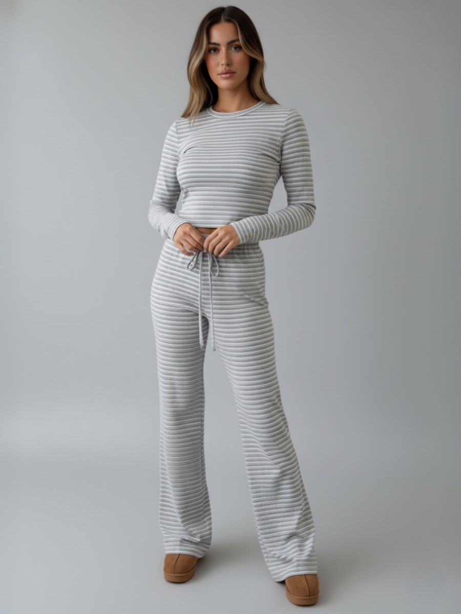 Striped Long Sleeve Top Trouser Co ord Darcy