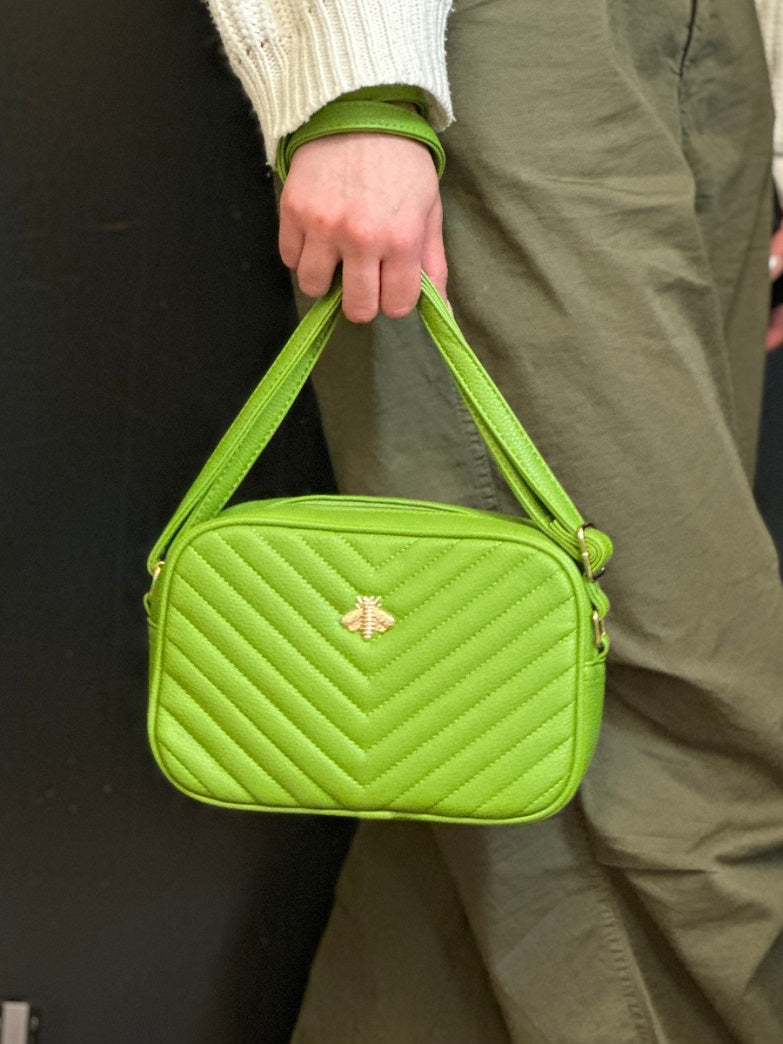 Round Quilted Bee Crossbody Bag - Blake - Storm Desire