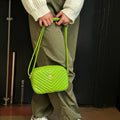 Round Quilted Bee Crossbody Bag - Blake - Storm Desire