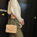 Square Quilted Bee Crossbody Bag - Kimberly - Storm Desire