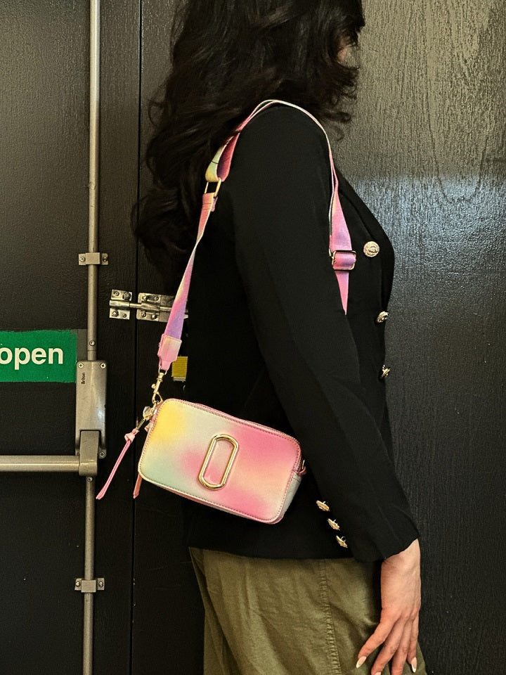 Gold Buckle Box Bag - Diana - Storm Desire